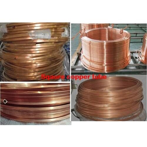 1M square copper tube Red Copper coil 6x6 Copper tube