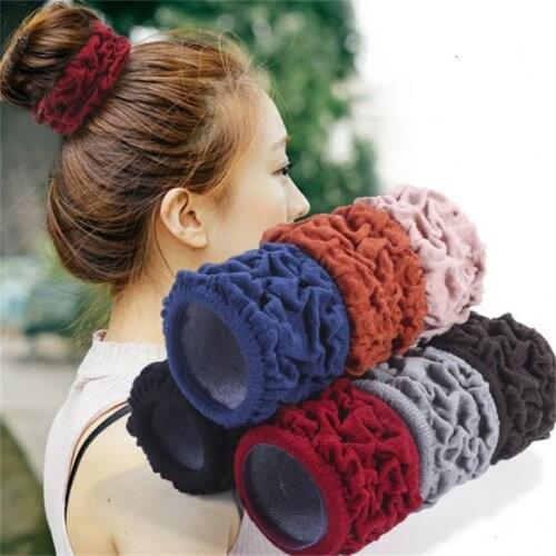 3Pcs/Lot Women Velvet Scrunchie Elastic Hair Bands Girls Ponytail Holder Hair Rope Rubber Band Headband Hair Accessories