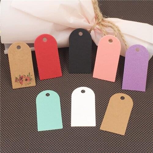 300 pcs 4x 2cm Vintage kraft paper mini-cute little sling card jewelry/clothing/gift price card wedding decoration label
