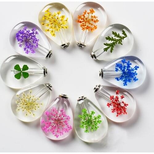 4pcs Wholesale Crystal Vial Pendant Miniature Perfume Essential Oil Necklace Bottle Charms Name on Rice Art