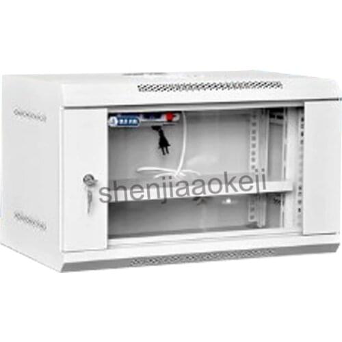 6u Network Cabinet KB6406 Switch Cabinet Monitor cold-rolled steel 19-inch wall-mounted cabinet 220v 1pc
