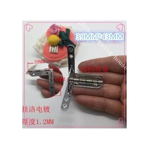 A04 Hinges for wooden wine box & decorative plane antique hinge box seven croos herringbone iron hinges accessories gift box