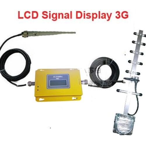 W/ yagi antenna+15M cable LCD display model 950 3G booster repeater,3G kits,WCDMA booster repeater,2100Mhz repeater booster