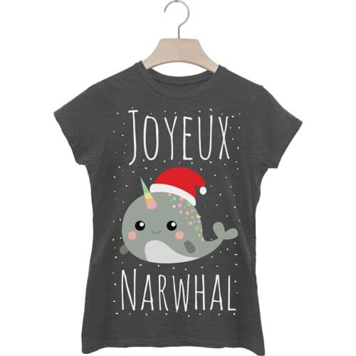 Batch1 Joyeux No ? L Narval No ? L Fantaisie Mode Femmes No ? L T - Shirt Oversized Tee Shirt