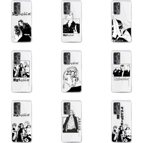 Tokyo Revengers manjiro sano Phone Case Transparent For Huawei honor V 9 8 10 20 7 i S A C X pro lite play Soft TPU Mobile bags