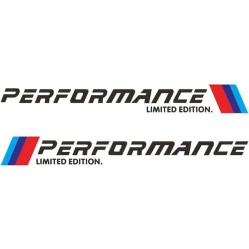 Dawasaru 2x Car Sticker Performance Limited Edition Side Door Decal Universal Suitable for All Vehicles on The Market,50cm*5.8cm