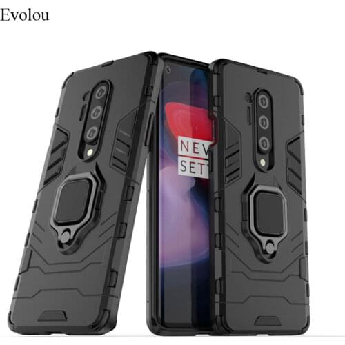 For one plus 8 Pro 2 in 1 Hybrid Armor Phone Case for oneplus 8 7T Case Magnetic Ring Holder Stand Shockproof Bumper phone Cover