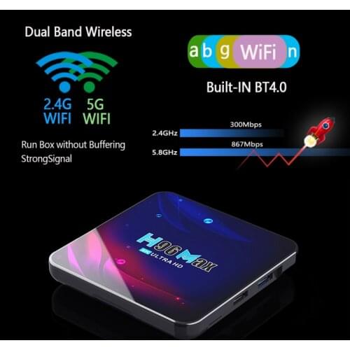 H96 MAX V11 Smart TV Box Android 11 4GB 64GB Android 11.0 Wifi 4K H96 MAX V11 2G16G Android TVBOX Set Top Box Media Player
