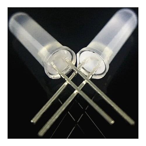 MIX ODM Through Hole white diffused 5mm red/green/blue led diode light beads 5*14.5mm