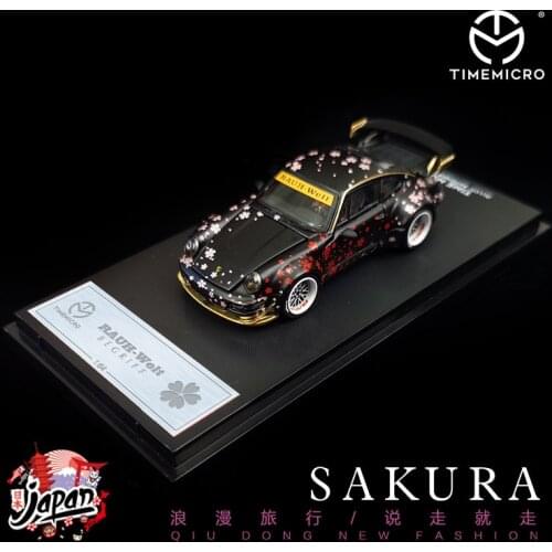 Timemicro 1:64 Porsche 964 Sakura Roadster Simulation Model Car