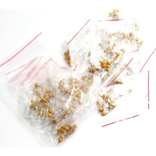 Monolithic ceramic capacitors, 18 values * 10 = 180, 20pf~1uF, matching kit