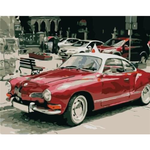 Epic Love Paint By Numbers For Adults Children Seaside Town Diy Handpainted Oil Painting Landscape Picture Home Wall Decor Gift