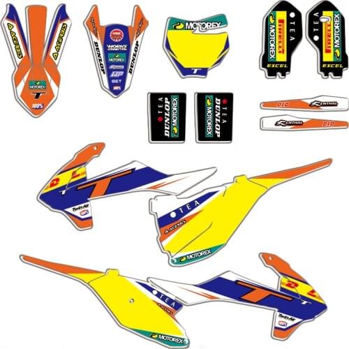 Sticker Decal for KTM SX85 SX 85 2018 2019 2020 2021 Team Background & Fairing Graphic 3M Motorcycle DECO Kit