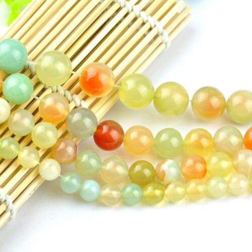 Pure Natural AAA Morgans stone Agate Lotus Prayer Imitation Gemstone Beads Tourmaline Round Spacer Beads 6/8/10/12mm 004001014