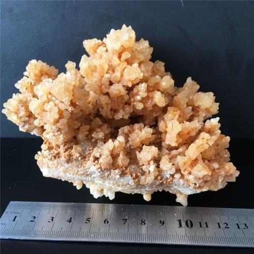 Natural yellow Agate Geode Quartz Crystal Cluster Minerals Reiki Healing Crystal Home Decoration