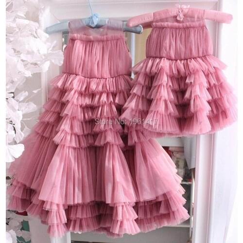 Baby Girls Clothes Little Princess Lace Tutu Dress Children Clothing Kids Birthday Pink Vestido Infantil Menina 3 4 5 6 7 Years