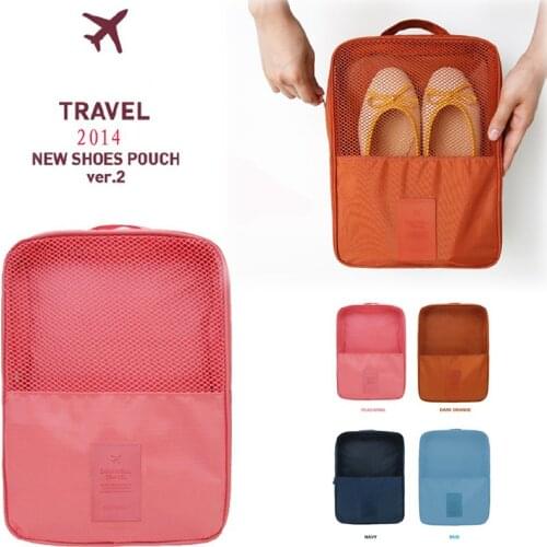 Portable Shoes Bags Travel Underwear Clothes Organizer Bra Cosmetic Makeup Zipper Pouch Cable Storage Bag Accessories Supplies