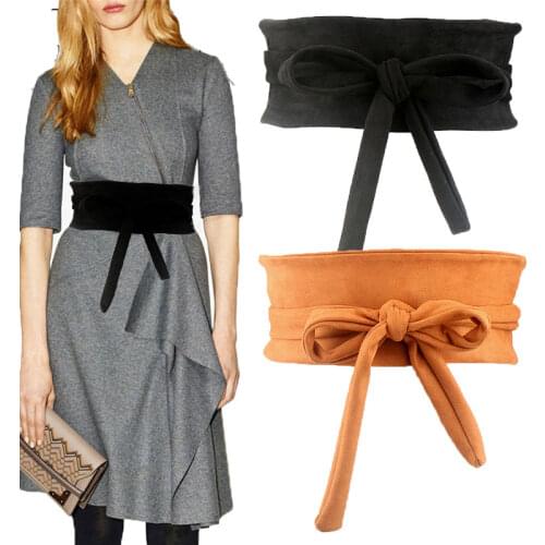 Velvet Strap Women Decorated Wide Belt Winter Fur Coat Cummerbunds Simple Sleeve Girdle Waistband Girls Waist Belts Accessories