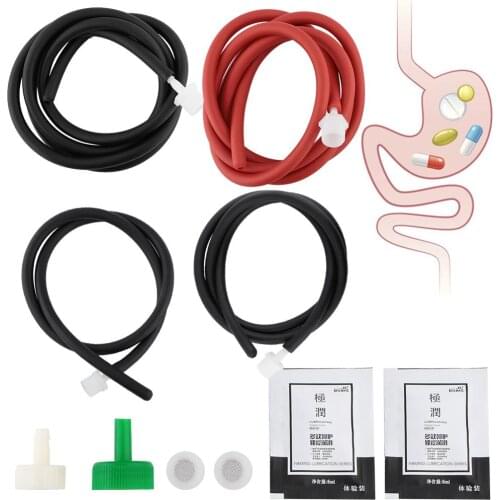 Silicone Latex Enema Tube Vaginal Anal Cleaning Enema Tube Vaginal Anal Cleaner Douche Soft Attachment Shower Tip Anal Shower