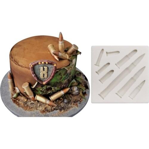 Bullets Silicone Cake Fondant Molds Chocolate Kitchen Baking Accessories Decorating Tools
