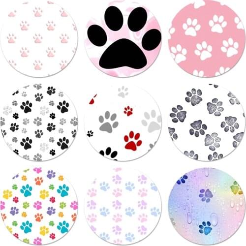 Dog footprint Paw Badge Brooch Pin Accessories For Clothes Backpack Decoration gift 58mm