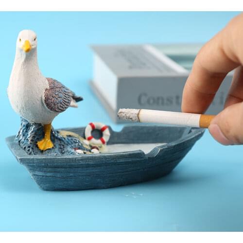 Mediterranean creative personality trend ashtray ins wind home living room room wine cabinet Nordic decorative small ornaments