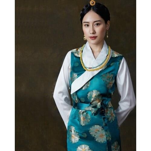 Tibetan dress tibetan clothing Chinese dress cheongsam qipao orienal China traditional Chinese clothing for women TA620