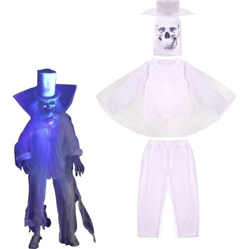 2021 movie top hat monster childrens clothing halloween cosplay ghost costume carnival night boy girl horror net yarn clothes