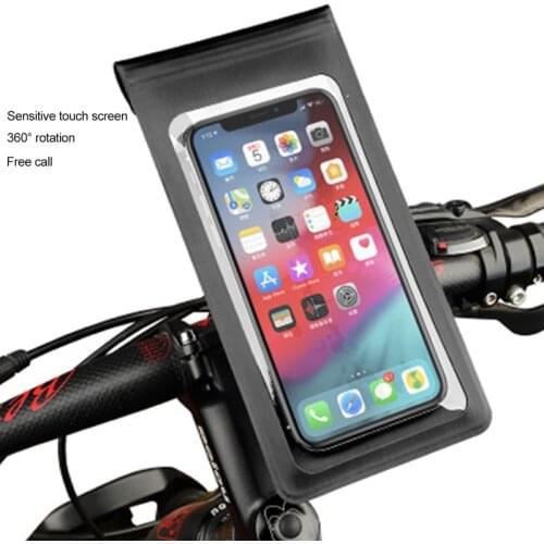 Bicycle Phone Holder Bag Case Touch Screen Bike Motorcycle Handlebar Case Pouch Waterproof Cycling Mobile Stand Support Cover