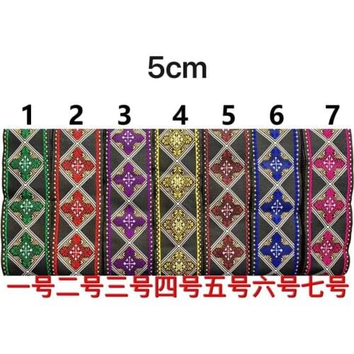 5cm ethnic style folk style nation style jacquard ribbon,jacquard webbing,garment ribbon,shoes ribbon,bag ribbon,QC0508M