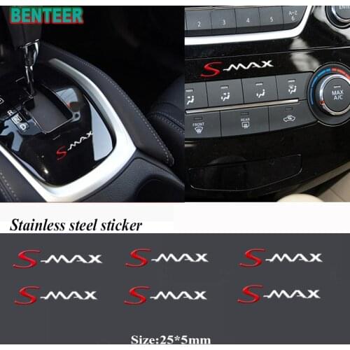 2pcs/5pcs/10pcs stainless steel car sticker for ford smax S-MAX