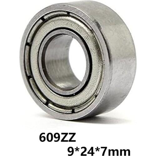2pcs/lot 609ZZ Deep Groove Ball Bearing Miniature Mini Bearing 609-ZZ 609ZZ 9*24*7mm 9*24*7 High Quality