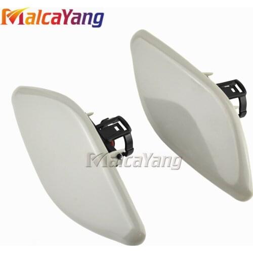 2x Left Right Side Headlight Water Spray Jet Cover Headlamp Washer Nozzle Cap BBP3-518G1 BBP3-518H1 For Mazda 3 2009 2010 2011