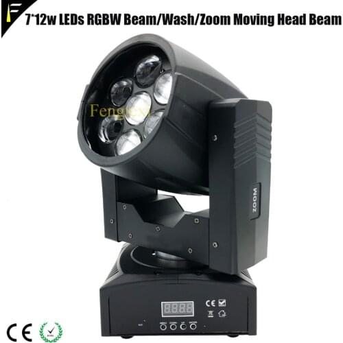7pcsx12W LED Bee Eyes Moving Head Beam With Zoom Stage Lights For Wedding Performance Light Dyed Bar light Concert Beam Lighting