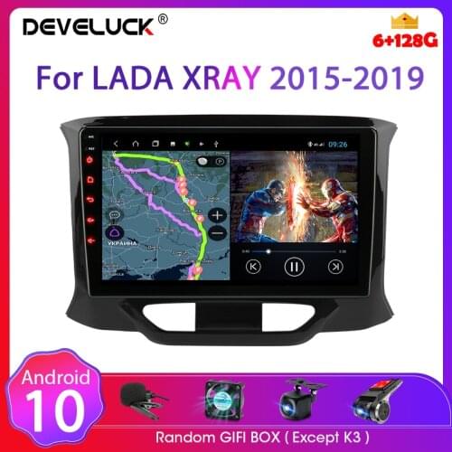 Android 10 Car Radio Multimedia Video Player 2 Din Navigation carplay GPS WiFi RDS DVD Head Unit for LADA Xray X Ray 2015 - 2019