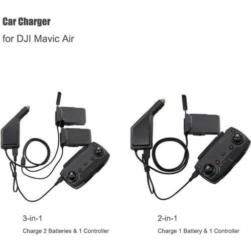 Car Charger For DJI Mavic Air Intelligent Battery Charging Hub Mavic Air Car Connector USB Adapter Multi Battery Car Charger