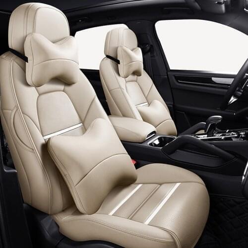 Genuine Leather Car seat covers For skoda octavia 2 fabia superb 3 karoq tour kodiaq rapid 2017 spaceback mk2 yeti accessories