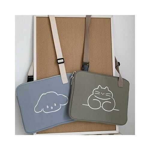 Tablet case laptop storage bag South Korea For iPad macbook pro13 11 inch tablet laptop bag shoulder bag girls