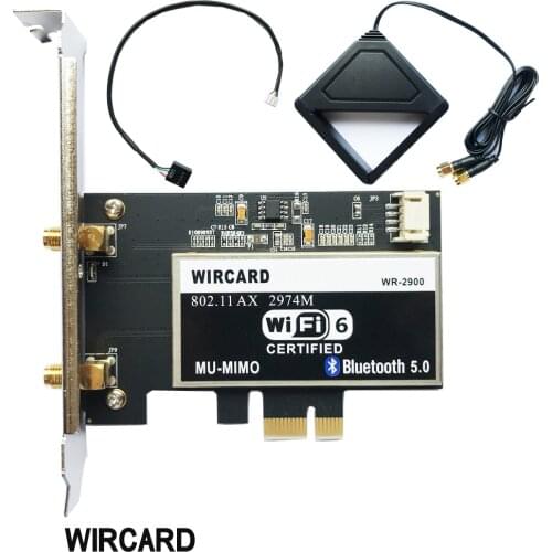 Dual Band 2400Mbps Wireless Wi-Fi Network Card Adapter With Wi-Fi 6 Intel AX200 NGW With 802.11 ac/ax BT 5.0 For Desktop