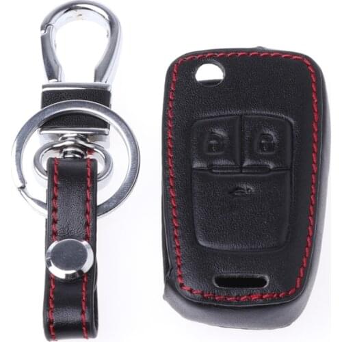 Car Remote Key Leather Cover For Chevrolet Cruze TRAX Aveo Lova Sail EPICA Captiva Malibu Volt/Opel