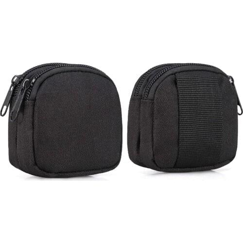 Small Pouch,Mini Purse Organizer Army Molle Gear(Waterproof)(Dual Layer Pockets) Nylon EDC Utility Gadget Outdoor Waist Bag