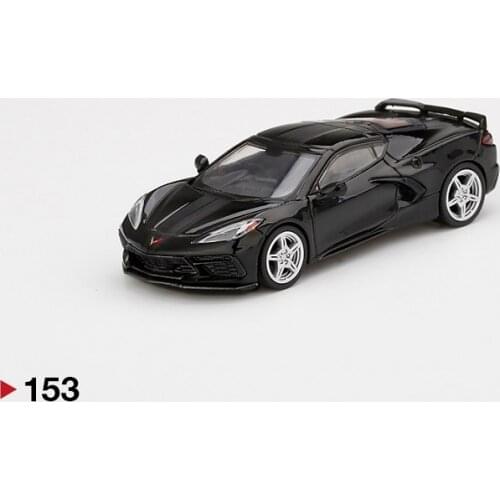 MINI GT 1:64 Chevrolet Corvette Stingray 2020 Black RHD Diecast Model Car
