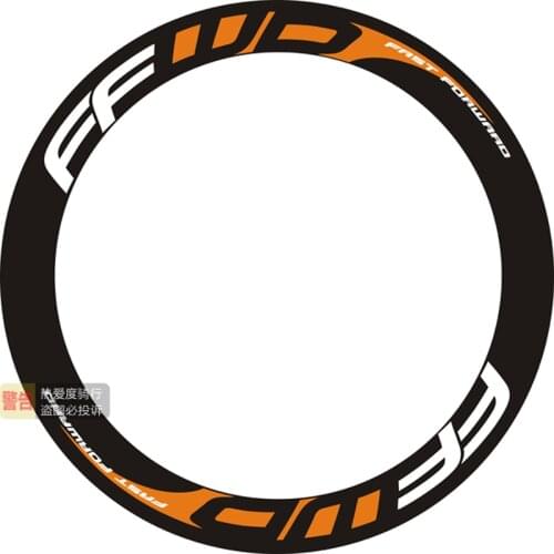Fast Forward F6 FFWD Wheel Stickers Suitable for 60mm Rim Depth Decals Road Bike Bicycle Cycling Decals