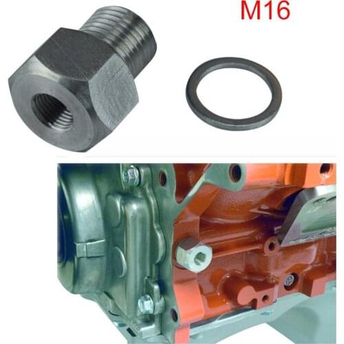 Male M16*1.5 Adapter Female 1/8 NPT Aluminum Oil Pressure Sensor For GM LS Series Engine Car Styling Part