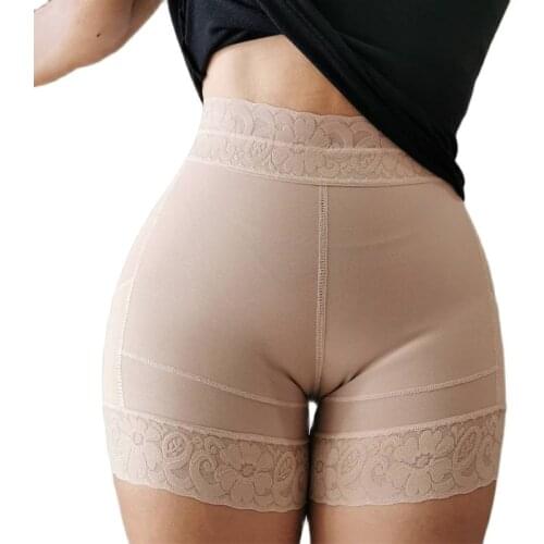 Postpartum Recovery Slimming Fajas Lace Shorts Butt Lifter Tummy Control Shaping Pants