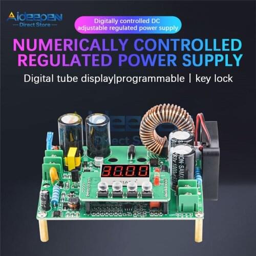 DC 10V-75V to 0-60V 12A 720W CC CV Buck Power Supply Module Adjustable Voltage Converter Regulator CNC Control Module 12V 24V