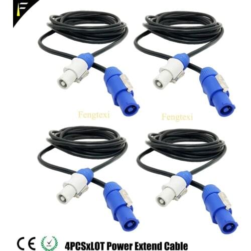 Stage Light Powercon in and out Cables Simple Connector 2m/5m/10w Optional Power Twist Link Cable NC3FCA blue - NC3FCB blue/grey