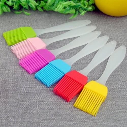 Silicone Spatula Barbeque Brush Cooking BBQ Heat Resistant Oil Condiment Brushes Kitchen Bar Cake Baking Tools Utensil Supplies