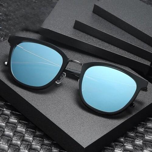 New Vintage sunglasses men 2021 fashion luxury Designer high-end blue glasses Female Sun Glasses for women gafas de sol