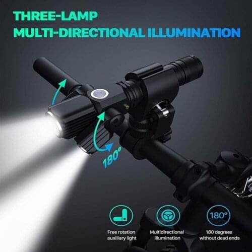 LED Nitecore Aluminum Alloy T6 Linterna Lamp Holder Airplane-shaped Bicycle Light Torch Flashlight Outdoor Lighting Night Riding
